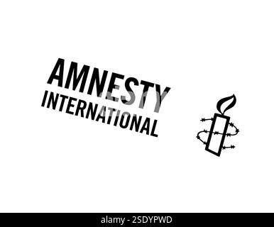 Rotated to right, Amnesty International Logo, Organization, Logo Stock Photo