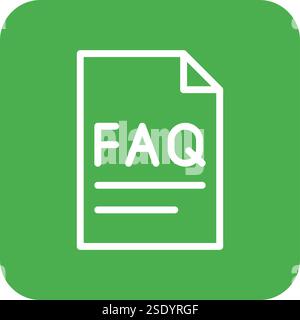 Faq Vector Icon Design Illustration Stock Vector