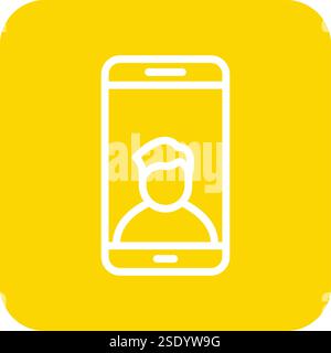 Video call Vector Icon Design Illustration Stock Vector