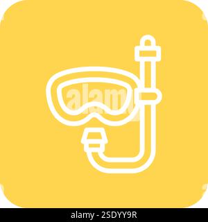Scuba diving Vector Icon Design Illustration Stock Vector