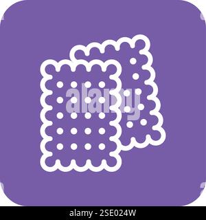 Biscuit Vector Icon Design Illustration Stock Vector