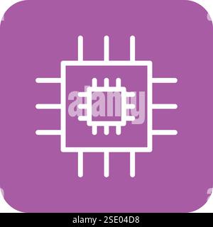Chip Vector Icon Design Illustration Stock Vector