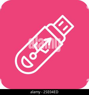 Pendrive Vector Icon Design Illustration Stock Vector