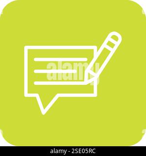Commentary Vector Icon Design Illustration Stock Vector