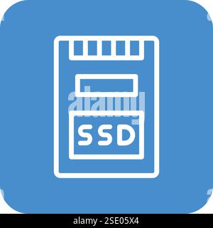 Ssd Vector Icon Design Illustration Stock Vector