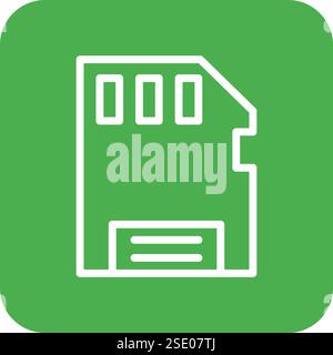 Micro Sd Vector Icon Design Illustration Stock Vector