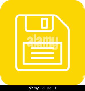 Floppy Disk Vector Icon Design Illustration Stock Vector