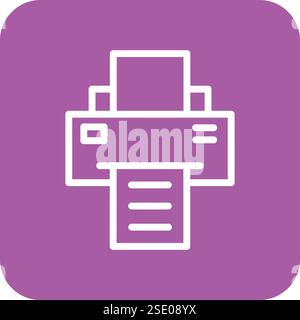 Printer Vector Icon Design Illustration Stock Vector
