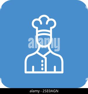 Chef Vector Icon Design Illustration Stock Vector