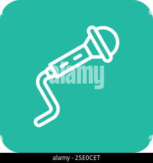 Mic Vector Icon Design Illustration Stock Vector
