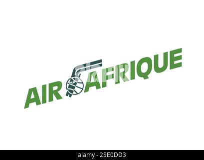 Turned to the left, Air Afrique logo, airline, logo Stock Photo