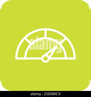 Speedometer Vector Icon Design Illustration Stock Vector