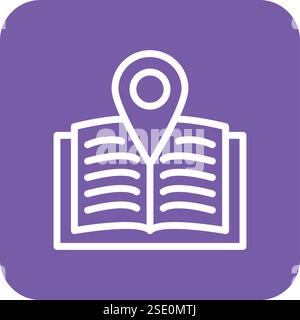 Library Vector Icon Design Illustration Stock Vector