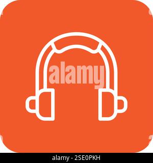 Headphone Vector Icon Design Illustration Stock Vector