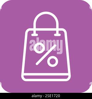 Shopping bag Vector Icon Design Illustration Stock Vector