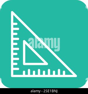 Set Square Vector Icon Design Illustration Stock Vector