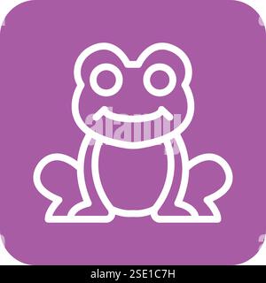 Frog Vector Icon Design Illustration Stock Vector