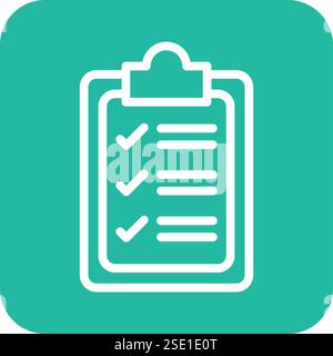 Checklist Vector Icon Design Illustration Stock Vector