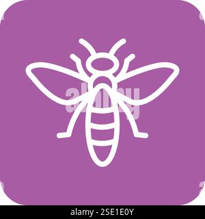 Bee Vector Icon Design Illustration Stock Vector