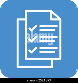 List Vector Icon Design Illustration Stock Vector