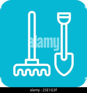 Gardening tools Vector Icon Design Illustration Stock Vector