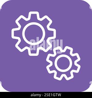 Setting Vector Icon Design Illustration Stock Vector