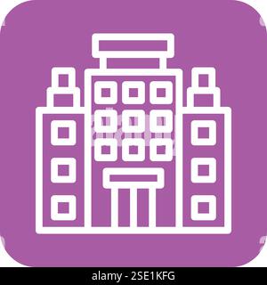 Hotel Vector Icon Design Illustration Stock Vector