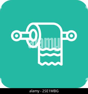 Toilet paper Vector Icon Design Illustration Stock Vector