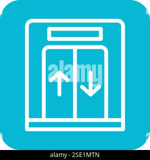 Lift Vector Icon Design Illustration Stock Vector