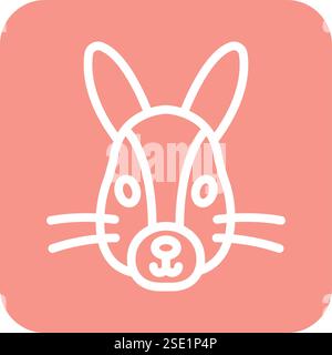 Bunny Vector Icon Design Illustration Stock Vector