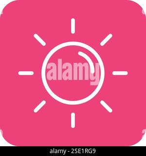 Sun Vector Icon Design Illustration Stock Vector