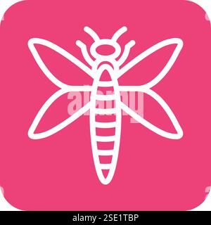 Dragonfly Vector Icon Design Illustration Stock Vector