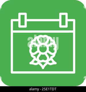 Calendar Vector Icon Design Illustration Stock Vector