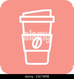 Coffee cup Vector Icon Design Illustration Stock Vector