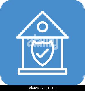 Home insurance Vector Icon Design Illustration Stock Vector