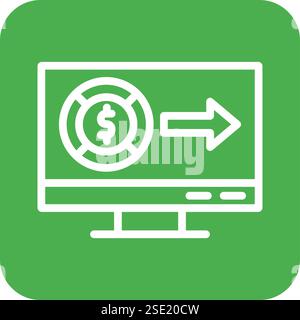 Money send Vector Icon Design Illustration Stock Vector