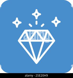 Diamond Vector Icon Design Illustration Stock Vector