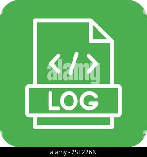 Logs Vector Icon Design Illustration Stock Vector