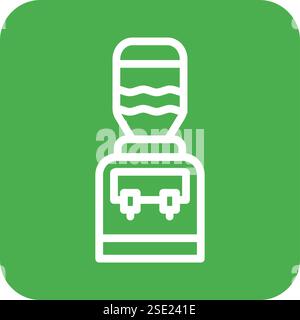 Water Dispenser Vector Icon Design Illustration Stock Vector