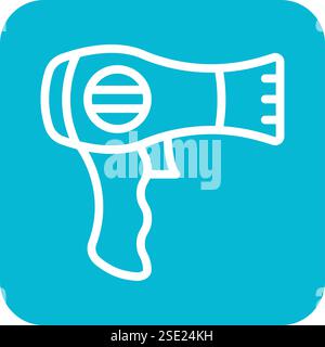 Hair dryer Vector Icon Design Illustration Stock Vector