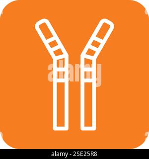 Straws Vector Icon Design Illustration Stock Vector