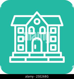 Mansion Vector Icon Design Illustration Stock Vector