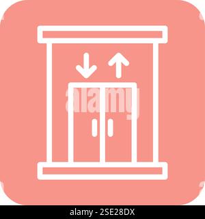 Elevator Vector Icon Design Illustration Stock Vector