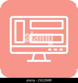 Dashboard Vector Icon Design Illustration Stock Vector