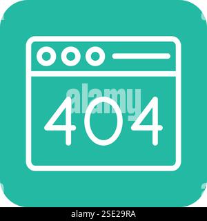 404 error Vector Icon Design Illustration Stock Vector