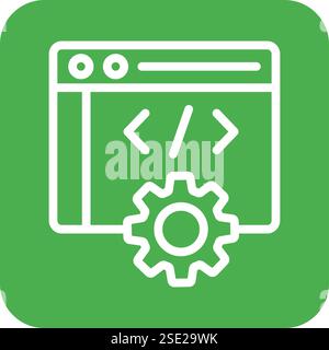Web development Vector Icon Design Illustration Stock Vector