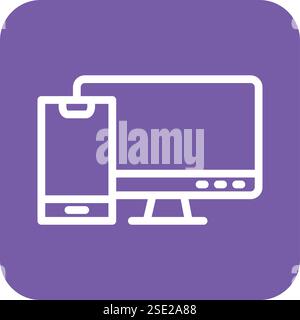Responsive Vector Icon Design Illustration Stock Vector