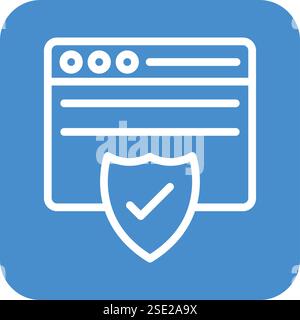 Security Vector Icon Design Illustration Stock Vector