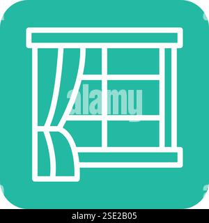 Window Vector Icon Design Illustration Stock Vector