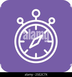 Stopwatch Vector Icon Design Illustration Stock Vector